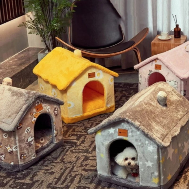 Hippy - Knuffiges Hundehaus-Bett für Dein Haustier